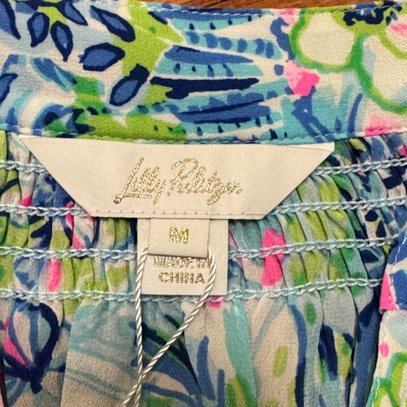 Lilly Pulitzer lillys house Elsa Blouse NWT - Picture 3 of 6